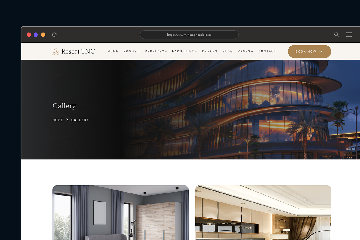 Resort TNC, Hotel & Resort Template, a HTML Template by TNCFlow (Photo 4 of 5)