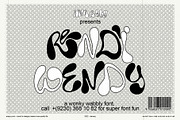 Rendi Wendy a chunky trippy font, a Font by ana & yvy (Thumbnail 1 of 13)