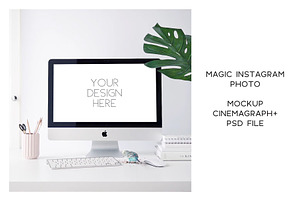 Animated Instagram photo. Mockup #15