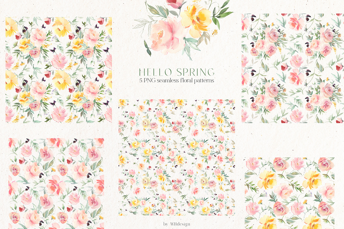 Hello Spring Watercolor ClipArt, an Animal Illustration by whiteheartdesign (Photo 11 of 24)