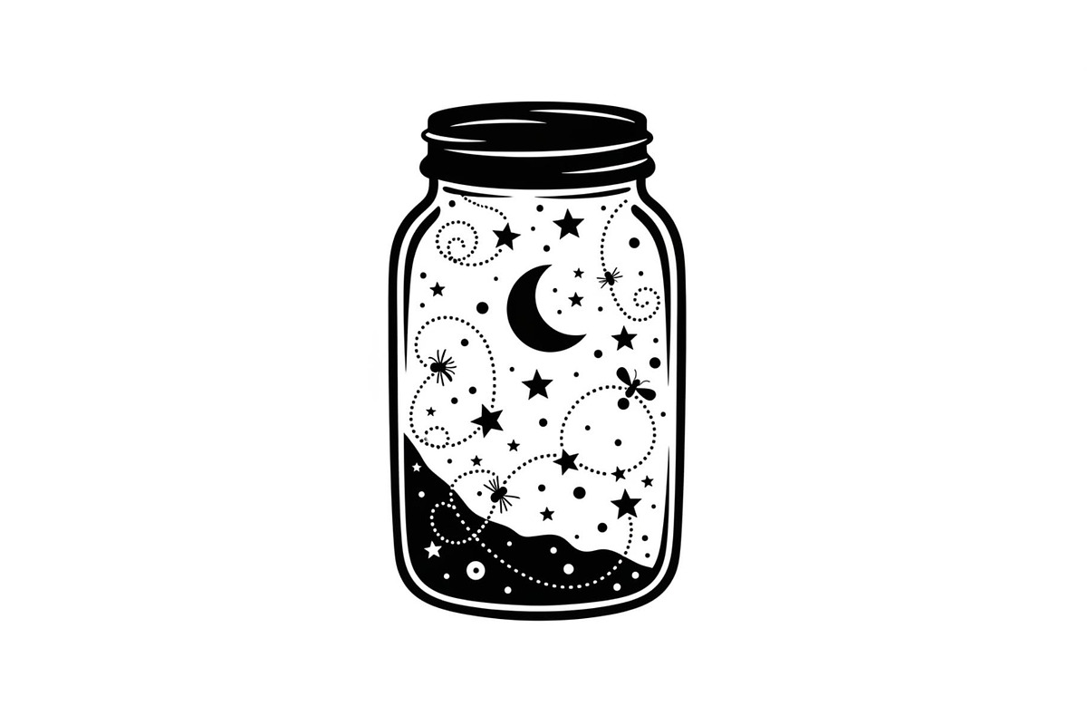 Cosmic Galaxy Jar Design Bundle, an Illustration by Creativeshirt (Photo 27 of 31)