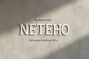 Neteho | Elegant Modern Serif Typefa, a Font by Astuti Studio