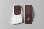 Socks Package Mock-up, a Product Mockup by zippypixelstudio (Thumbnail 4 of 10)