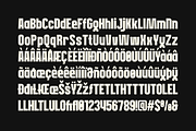 Guaro - Bold Sport Condensed Font, a Sans Serif Font by Pandeka Studio (Thumbnail 9 of 9)