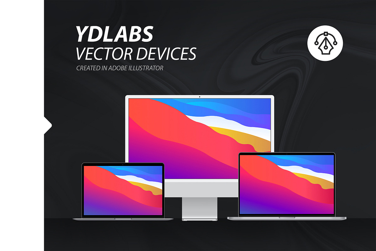 Ydlabs Vector Devices, a Technology Illustration by ydlabs (Photo 1 of 8)