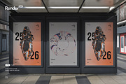Advertising Poster Mockup Set, an Advertising Mockup by Renderteam (Thumbnail 1 of 8)