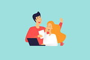 Office life, a Person Illustration by Podis (Thumbnail 1 of 10)