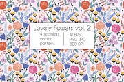 Spring Flowers Patterns, a Pattern Graphic by Anel_S (Thumbnail 1 of 6)