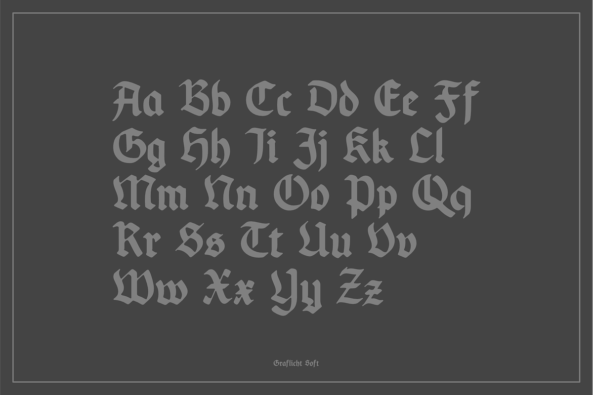 Graflicht Blackletter Font, a Blackletter Font by Small & Simple Things (Photo 5 of 9)