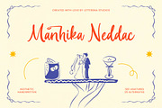 Manhika Neddac Aesthetic Handwritten, a Script Font by Letterena Studios Script (Thumbnail 1 of 15)