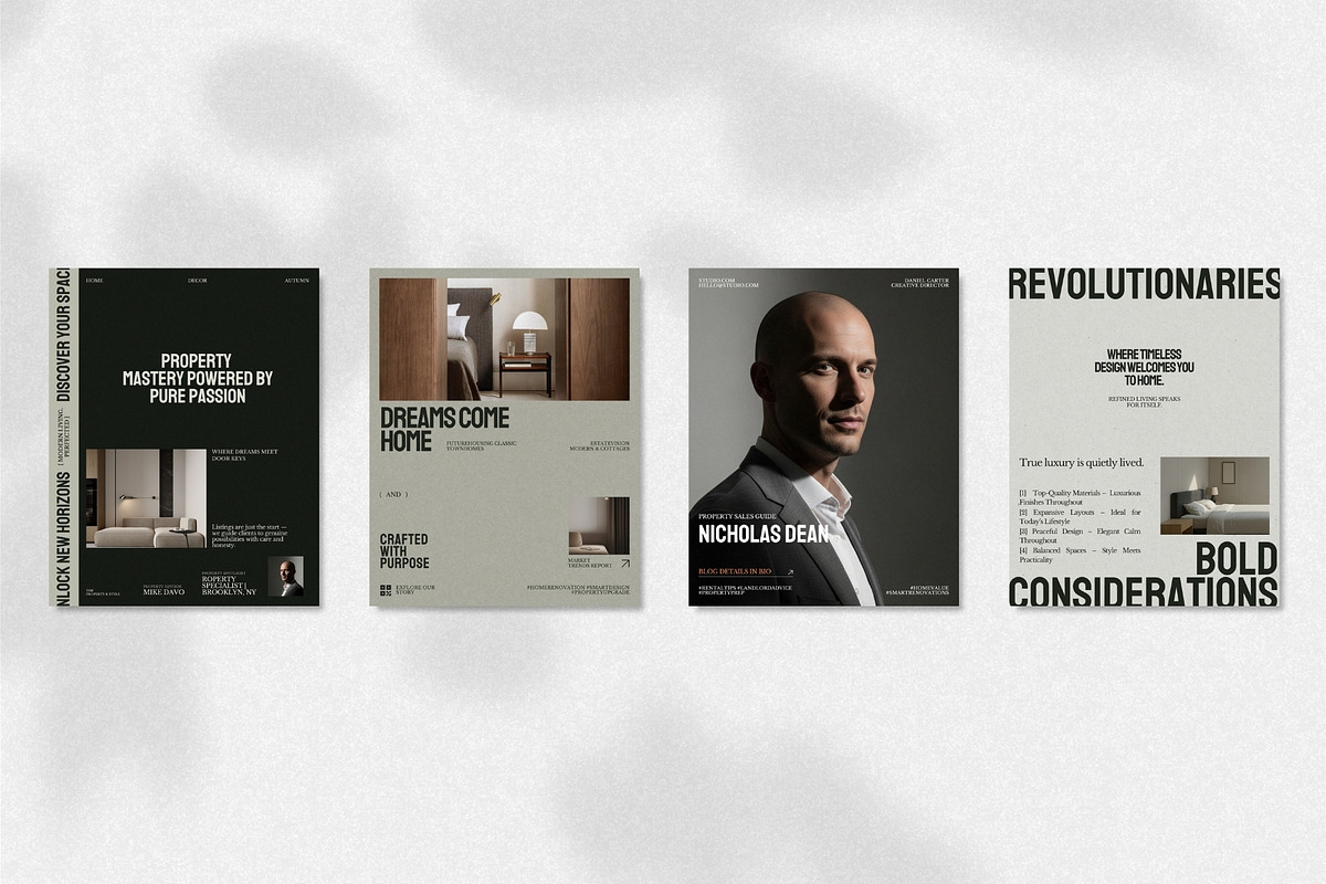 Modern Real Estate Instagram Kit, a Social Media Template by The Aesthetic Studio (Photo 9 of 10)