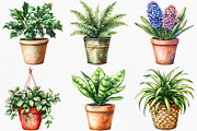 Christmas Houseplants Clipart, an Illustration by Canvas Craft (Thumbnail 4 of 8)