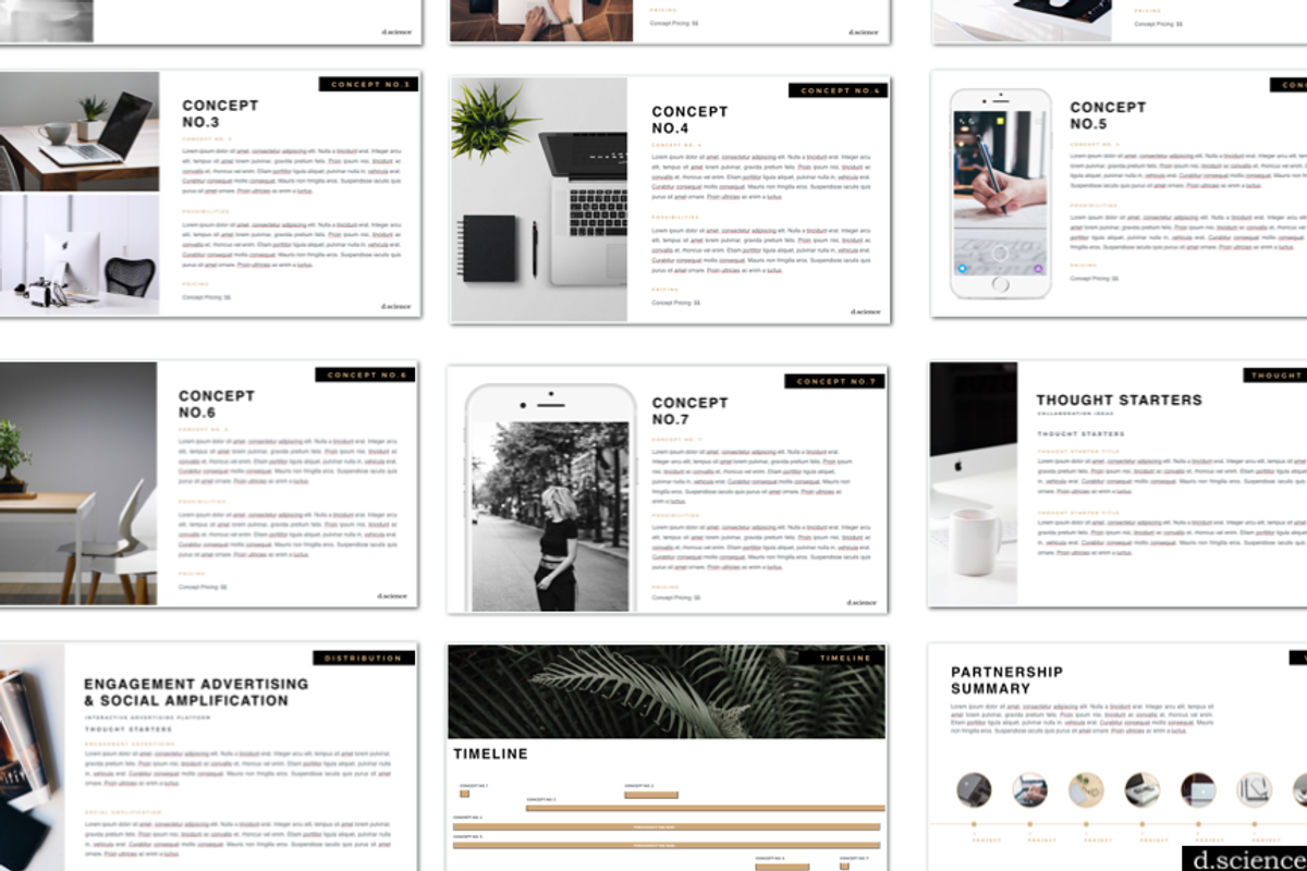 Creative Pitch Deck Bundle 50% OFF, a Presentation Template by Template Monkey @dscience (Photo 15 of 30)