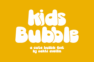 Kids Bubble - Display Font