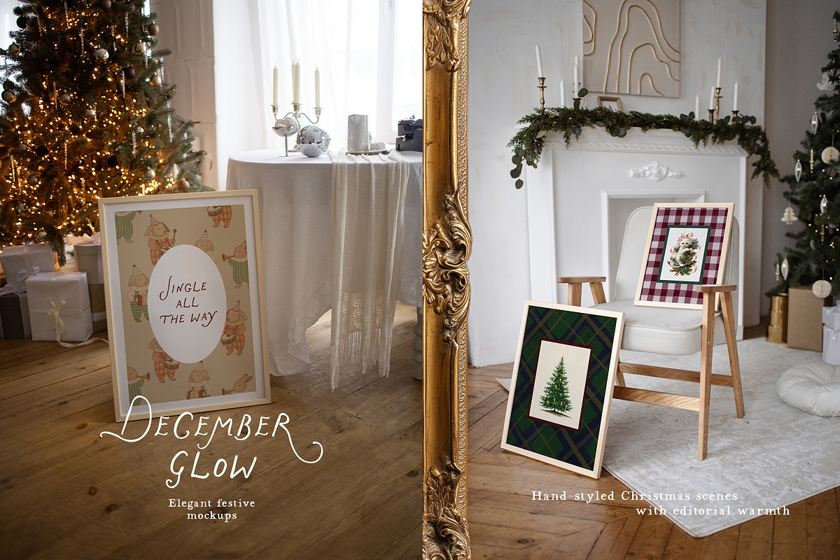 December Glow 150 Christmas Mockups, a Household Mockup by The Bambi Collective (Photo 5 of 17)
