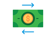 Transaction Flat Icon, a Duotone Icon by Pexelpy (Thumbnail 2 of 2)