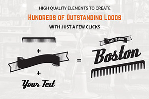 Barber Shop Logo Kit BONUS