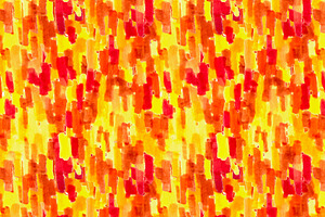 Red Yellow and Orange Impressionist, a Pattern Graphic by Sharon Schwalbe