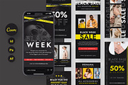Fashion Black Friday Sale Instagram, a Social Media Template by artbart (Thumbnail 1 of 6)