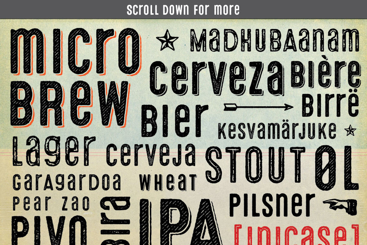 Microbrew Unicase Family preview 3