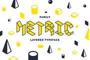 Metric display fonts, a Font by alekseiderin (Thumbnail 1 of 11)
