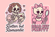 Coquette Skeletons Halloween SVG PNG, an Object Graphic by LaVika (Thumbnail 8 of 13)