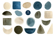 Japandi - abstract watercolor set, a Texture Graphic by KatsiarynaKa (Thumbnail 2 of 19)