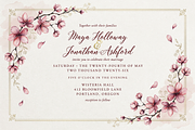 Cherry Blossom Watercolor Clipart, a Decorative Illustration by ForhadGFX (Thumbnail 1 of 13)