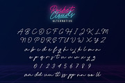 Rocket Clouds, a Script Font by Wacaksara Co. (Thumbnail 10 of 10)