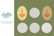 Groovy summer retro abstract clipart, an Object Graphic by Sofico (Thumbnail 14 of 16)