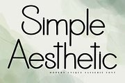 Simple Aesthetic, a Sans Serif Font by FreshTypeINK (Thumbnail 1 of 8)
