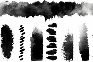 Bundle Watercolor Brushes Ink 240