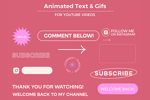 Modern Animated Texts And Gifs