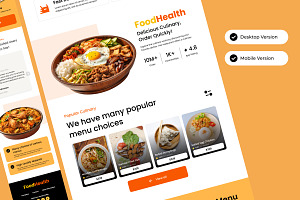 FoodHealth - Food Delivery Landing