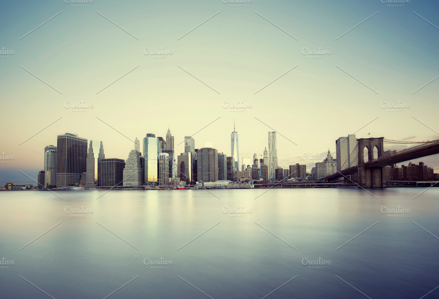 Sunrise over manhattan containing new, york, and city, an Architecture Photo by inigocia