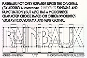 JWV - RAINBAUX, a Sans Serif Font by Jordan Warren Visuals (Thumbnail 7 of 13)