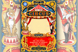 Circus Funfair Carnival Poster Theme