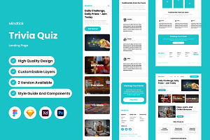 Mindtick - Trivia Quiz Landing Page