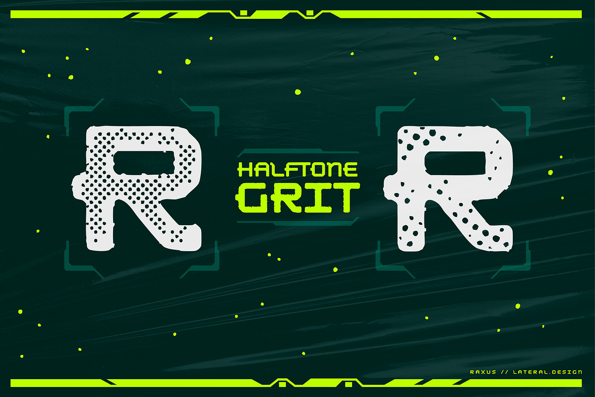 Raxus - Futuristic Font, a Sans Serif Font by Lateral Design (Photo 5 of 11)