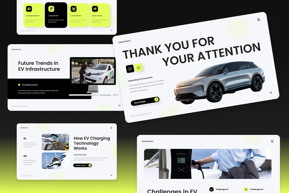 Electric Vehicle Google Slide, a Presentation Template by Annora Studio (Photo 6 of 7)