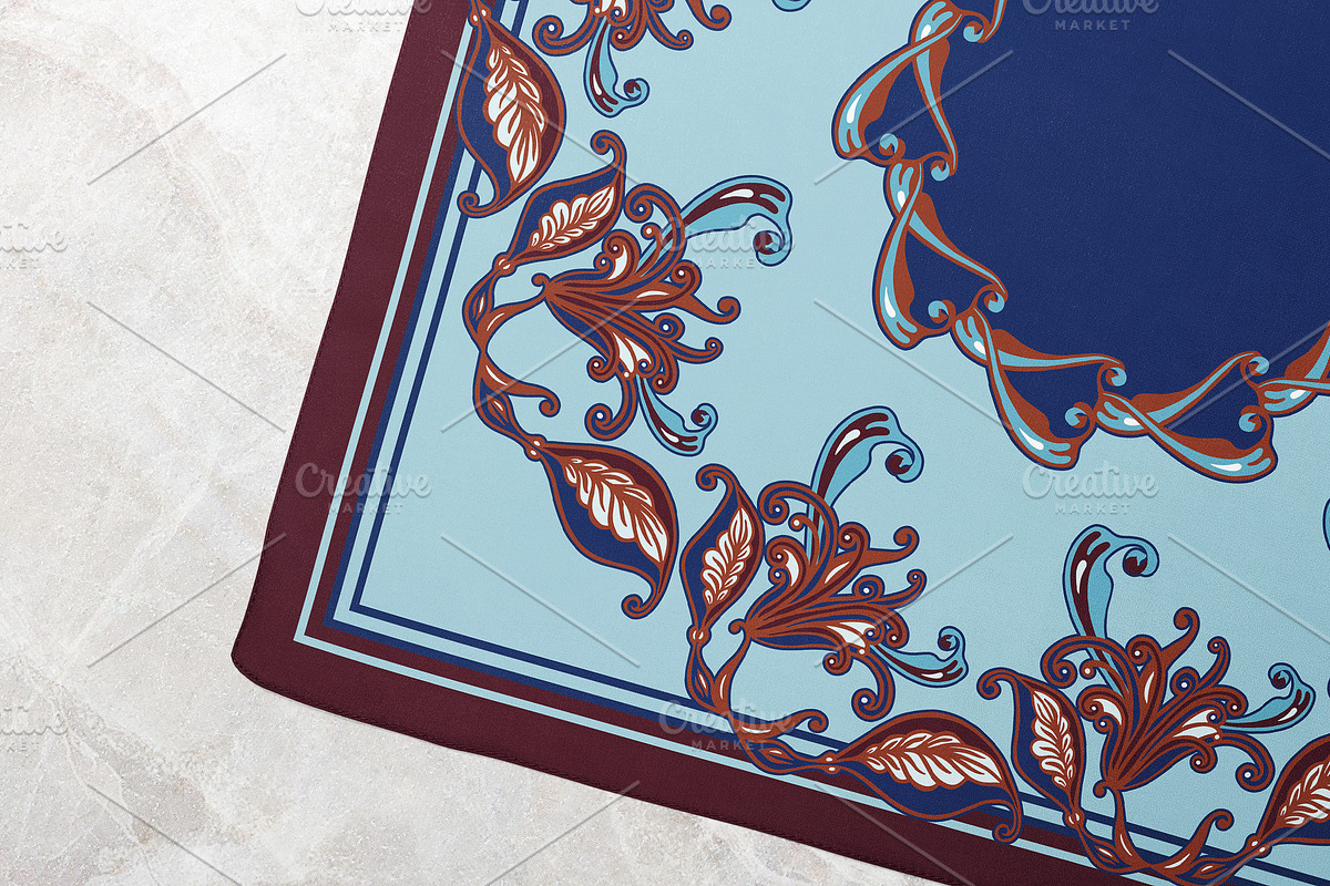 Art Nouveau Lily Garland Scarf, an Object Graphic by ilustrinna (Photo 10 of 10)