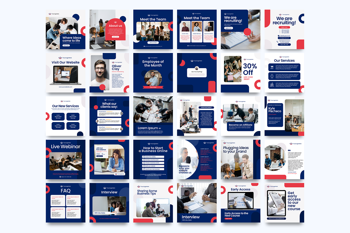 Canva Social Media Templates, a Social Media Template by Studio B | Canva Template (Photo 4 of 13)