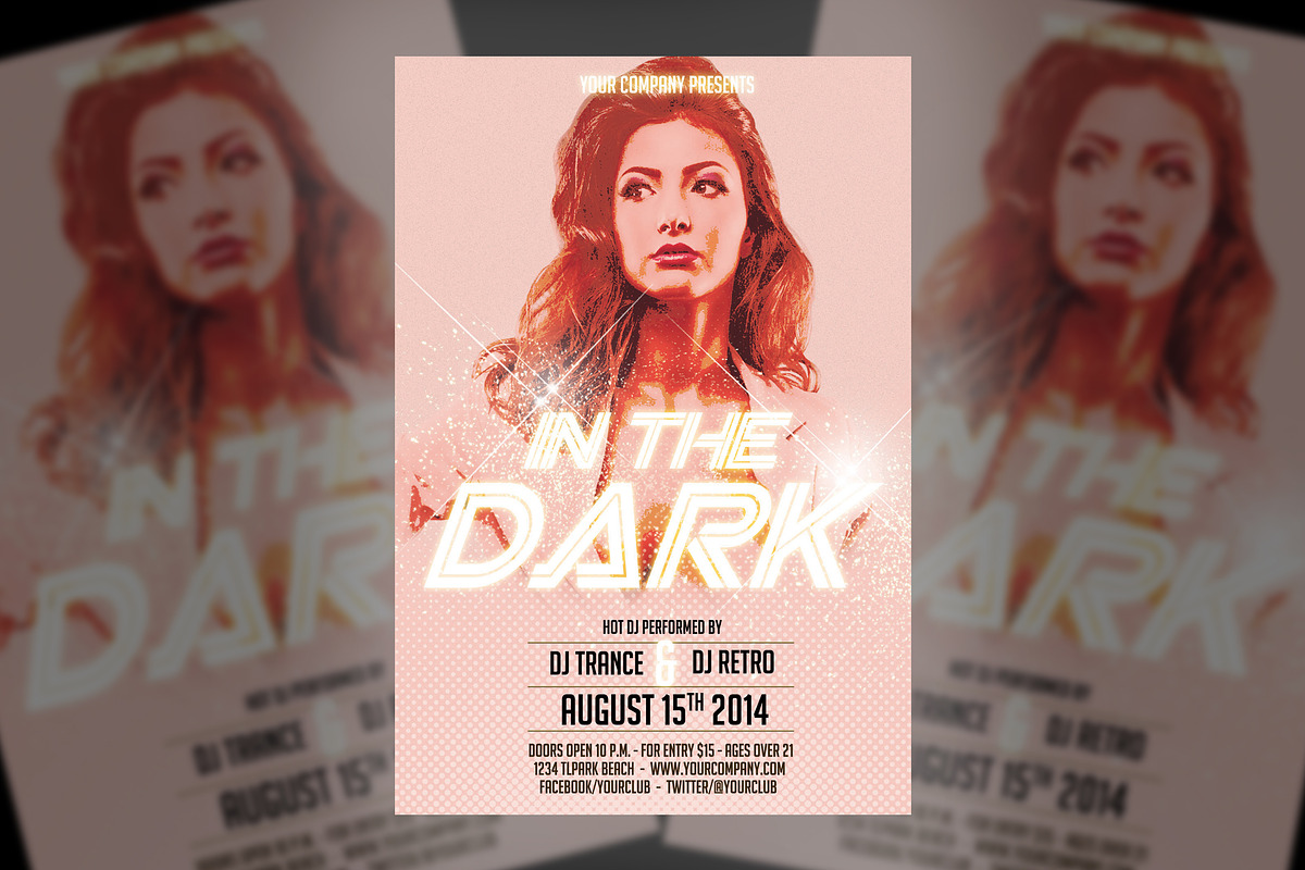 In The Dark Party Flyer, a Flyer Template by feydesign (Photo 2 of 2)