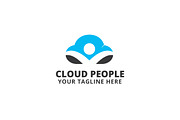Cloud People Logo Template, a Branding &amp; Logo Template by Logo20