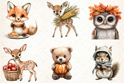 Woodland Baby Animals Thanksgiving, an Animal Illustration by DreamCafeArt (Thumbnail 4 of 5)