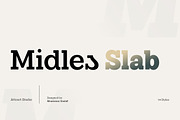 Midles Slab, a Slab Serif Font by Attract Studio (Thumbnail 1 of 15)