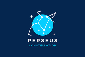 Perseus Star Constellation Logo