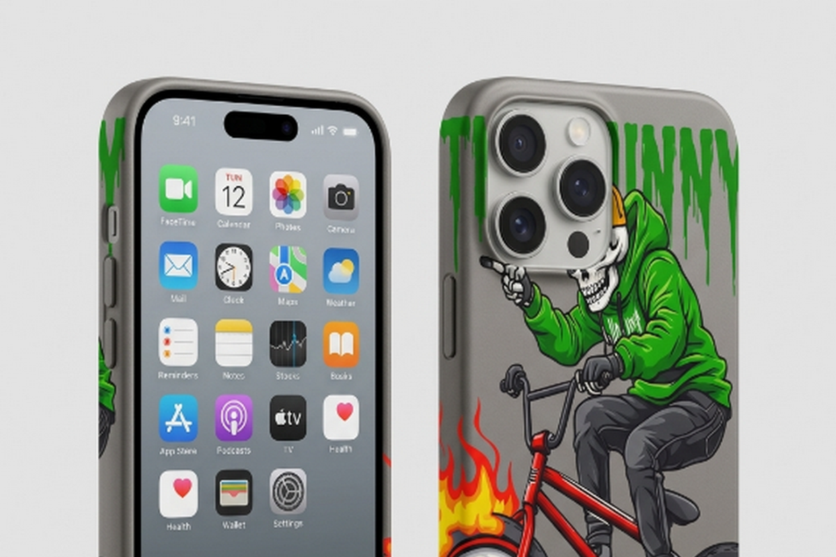 Skeleton BMX Eyeball Wheel, a Shirt Mockup by Vector Stall (Photo 11 of 15)