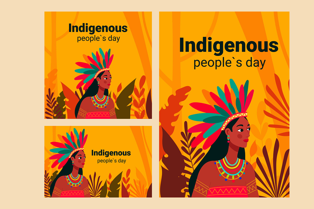 Indigenous Peoples Day, a Person Illustration by Idressart (Photo 2 of 2)