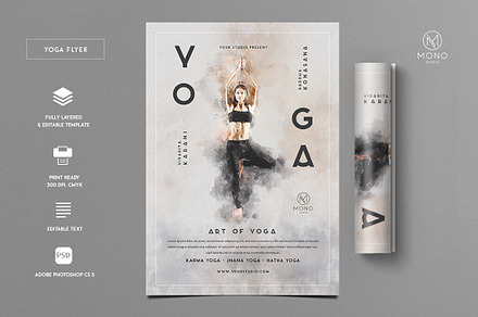 Yoga Flyer, a Flyer Template by monogrph